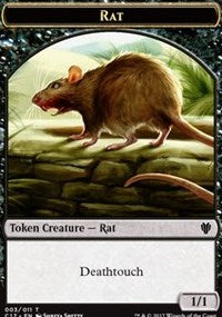 Rat (003) // Cat (001) Double-sided Token [Commander 2017 Tokens] | Webway Games