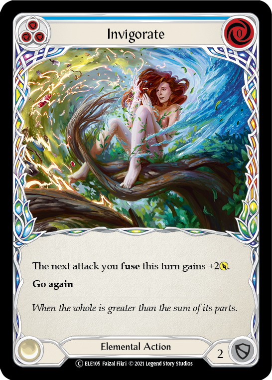 Invigorate (Blue) [U-ELE105] Unlimited Normal | Webway Games