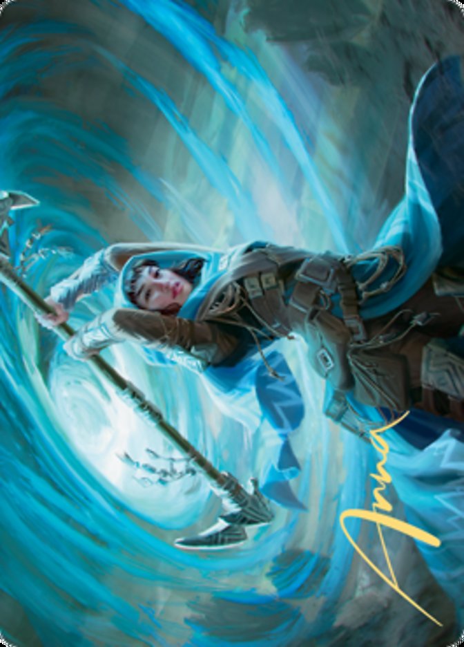Sea Gate Stormcaller Art Card (Gold-Stamped Signature) [Zendikar Rising Art Series] | Webway Games