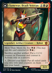 Flamewar, Brash Veteran // Flamewar, Streetwise Operative [Universes Beyond: Transformers] | Webway Games
