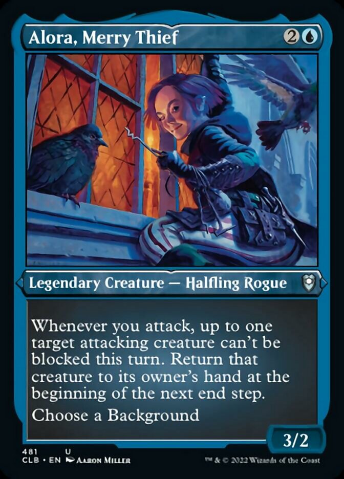 Alora, Merry Thief (Foil Etched) [Commander Legends: Battle for Baldur's Gate] | Webway Games