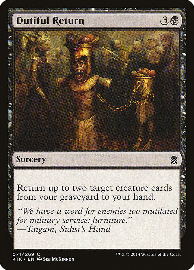 Dutiful Return [Khans of Tarkir] | Webway Games