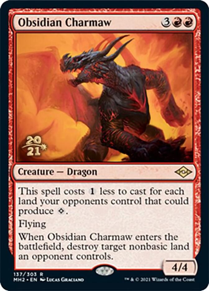 Obsidian Charmaw [Modern Horizons 2 Prerelease Promos] | Webway Games