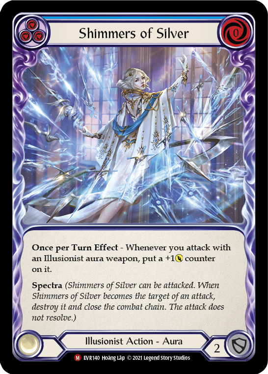Shimmers of Silver [EVR140] (Everfest)  1st Edition Rainbow Foil | Webway Games