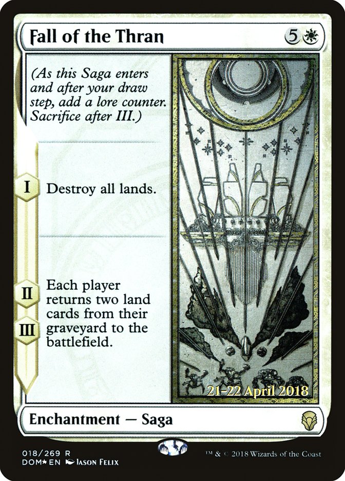 Fall of the Thran  (Prerelease) [Dominaria Prerelease Promos] | Webway Games