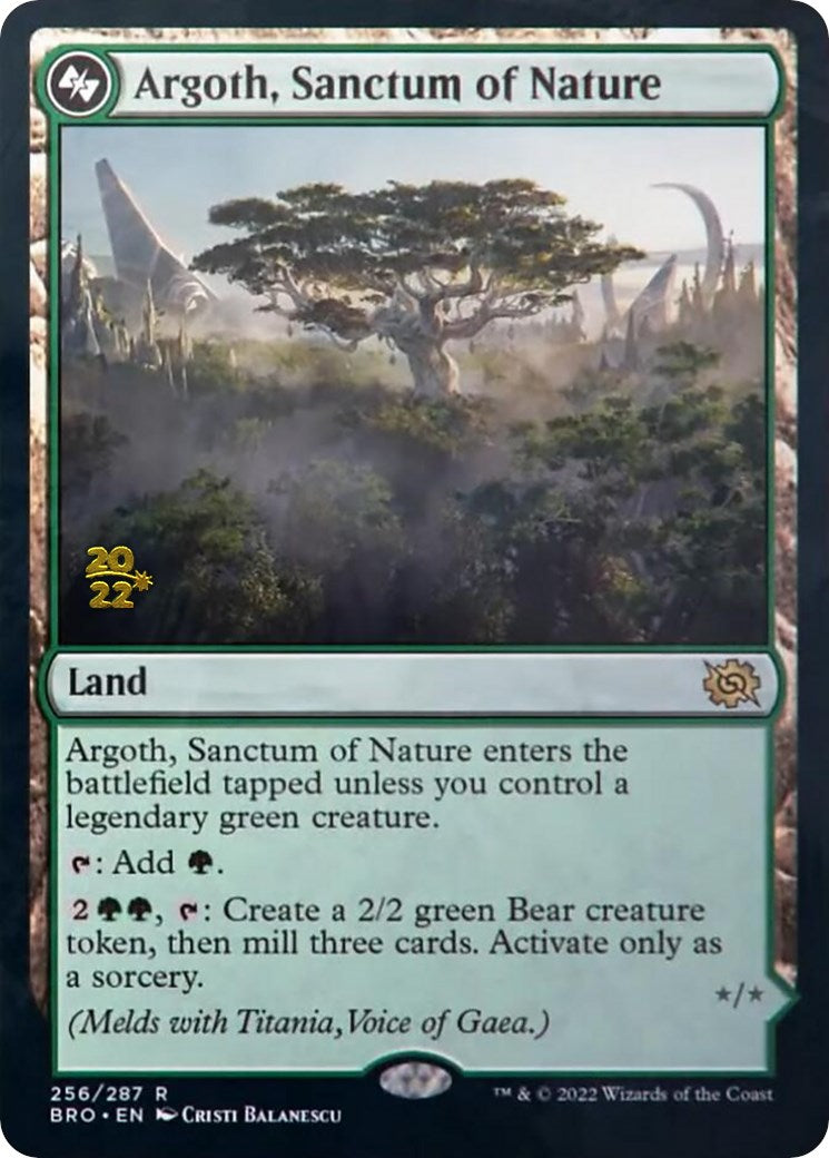 Argoth, Sanctum of Nature [The Brothers' War: Prerelease Promos] | Webway Games
