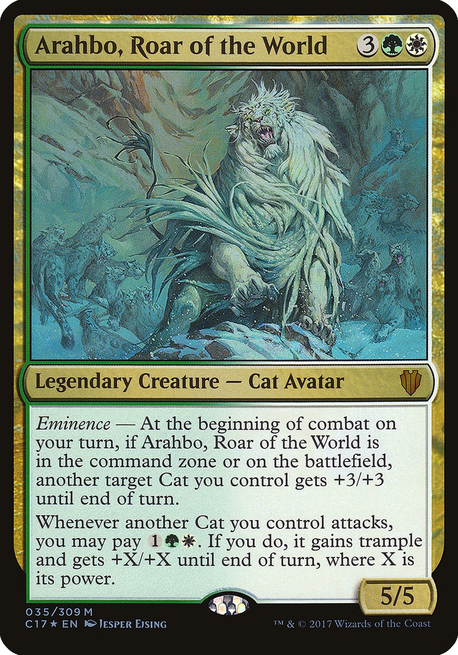 Arahbo, Roar of the World (Commander 2017) [Commander 2017 Oversized] | Webway Games