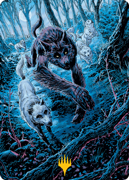 Untamed Pup Art Card (Gold-Stamped Signature) [Innistrad: Midnight Hunt Art Series] | Webway Games