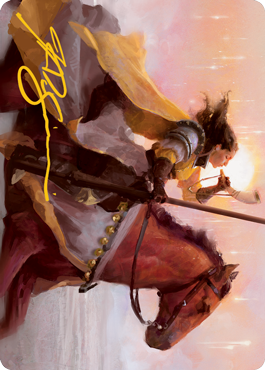 Sunrise Cavalier Art Card (Gold-Stamped Signature) [Innistrad: Midnight Hunt Art Series] | Webway Games