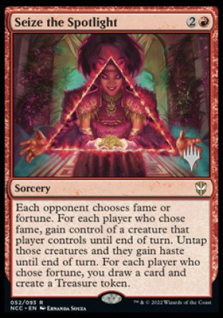 Seize the Spotlight (Promo Pack) [Streets of New Capenna Commander Promos] | Webway Games