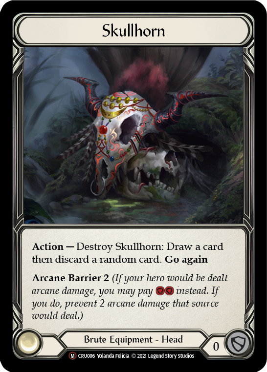 Skullhorn (Rainbow Foil) [CRU006-RF] Unlimited Rainbow Foil | Webway Games