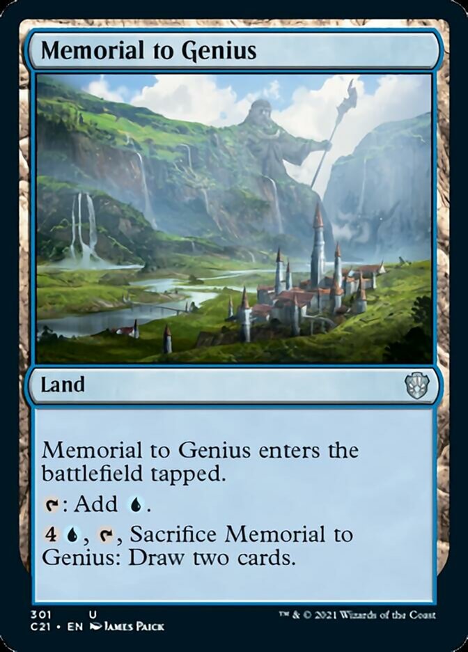 Memorial to Genius [Commander 2021] | Webway Games