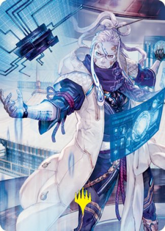 Tameshi, Reality Architect 2 Art Card (Gold-Stamped Signature) [Kamigawa: Neon Dynasty Art Series] | Webway Games