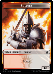 Goblin (0008) // Soldier Double-Sided Token [Ravnica Remastered Tokens] | Webway Games