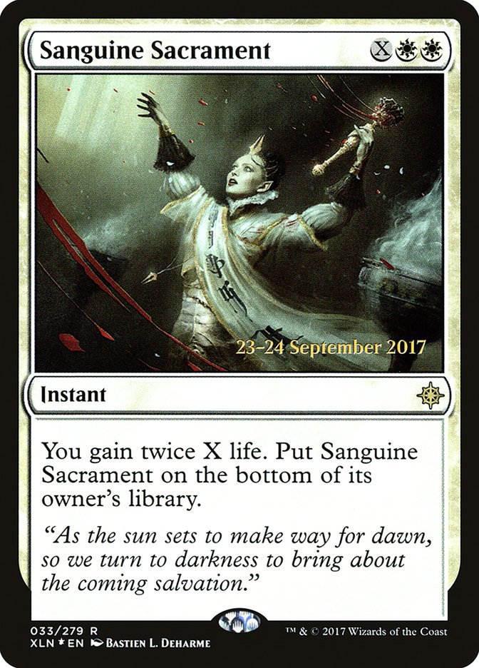Sanguine Sacrament  (Prerelease) [Ixalan Prerelease Promos] | Webway Games