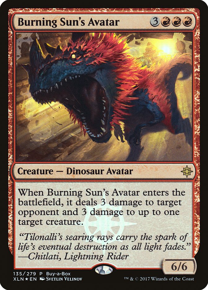 Burning Sun's Avatar (Buy-A-Box) [Ixalan Promos] | Webway Games