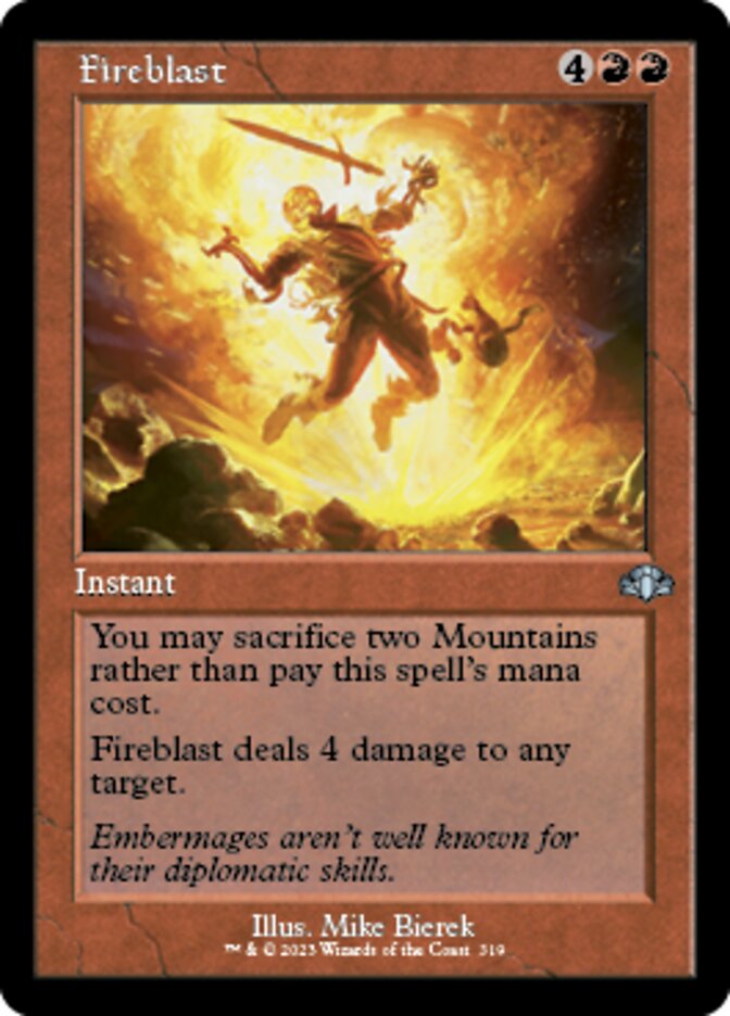 Fireblast (Retro) [Dominaria Remastered] | Webway Games