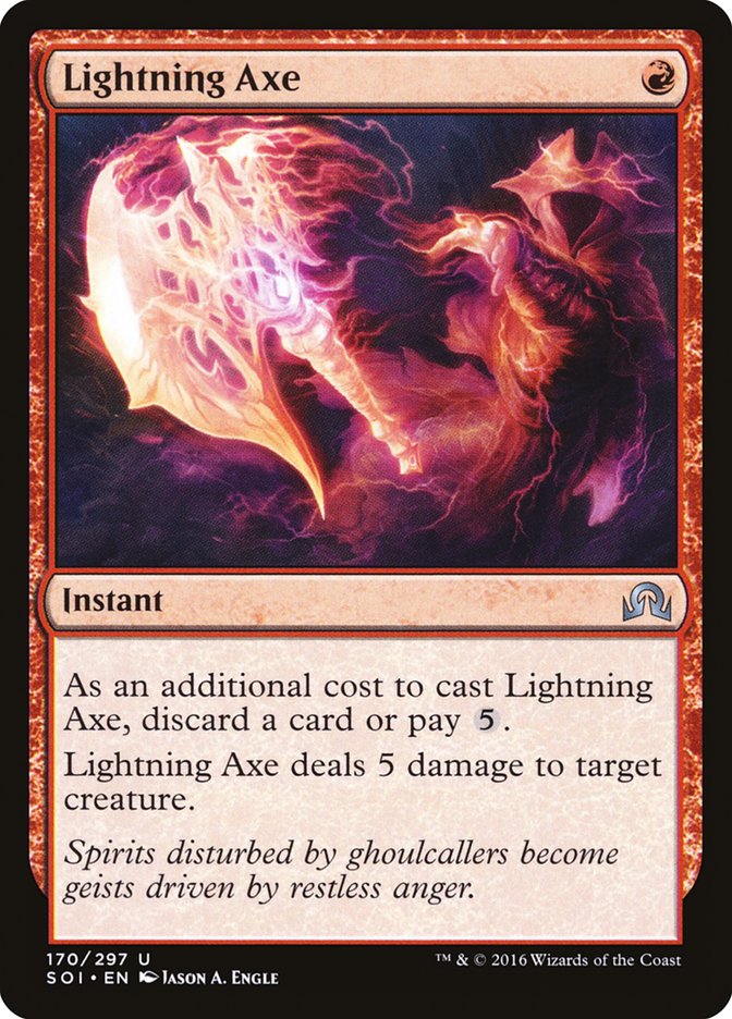 Lightning Axe [Shadows over Innistrad] | Webway Games