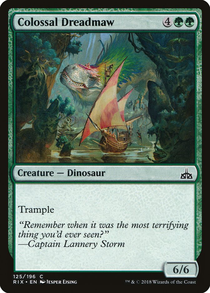 Colossal Dreadmaw [Rivals of Ixalan] | Webway Games