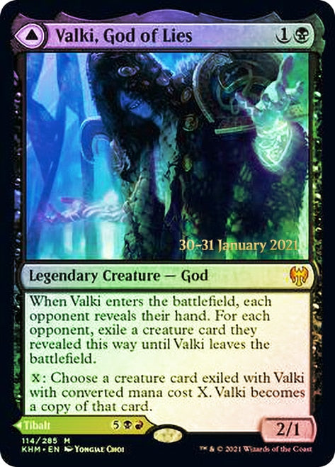 Valki, God of Lies // Tibalt, Cosmic Impostor  [Kaldheim Prerelease Promos] | Webway Games