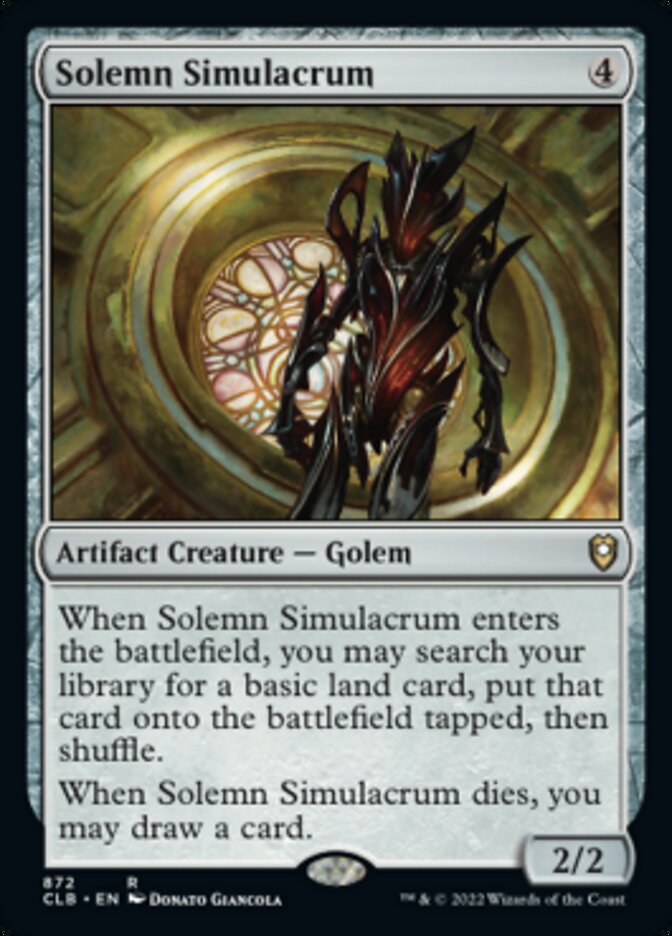 Solemn Simulacrum [Commander Legends: Battle for Baldur's Gate] | Webway Games