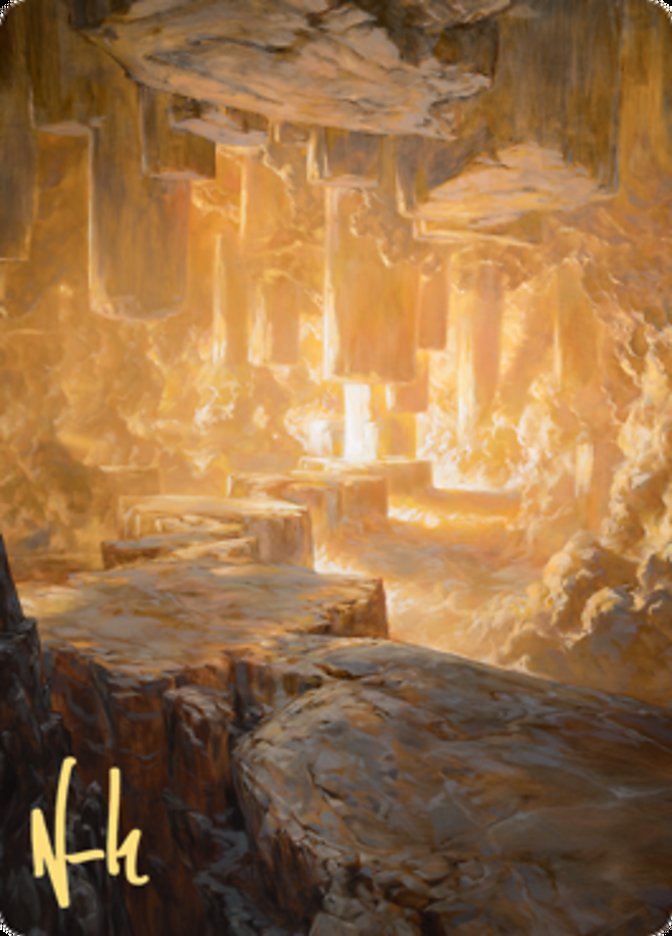 Pillarverge Pathway Art Card (Gold-Stamped Signature) [Zendikar Rising Art Series] | Webway Games