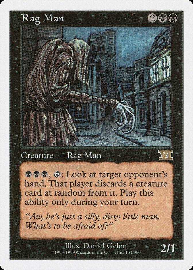 Rag Man [Classic Sixth Edition] | Webway Games