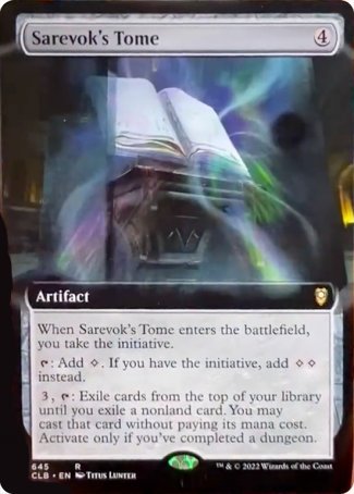 Sarevok's Tome (Extended Art) [Commander Legends: Battle for Baldur's Gate] | Webway Games