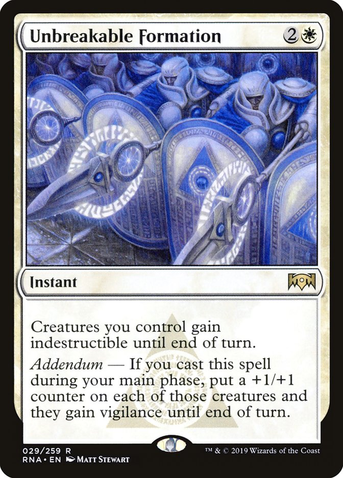 Unbreakable Formation [Ravnica Allegiance] | Webway Games