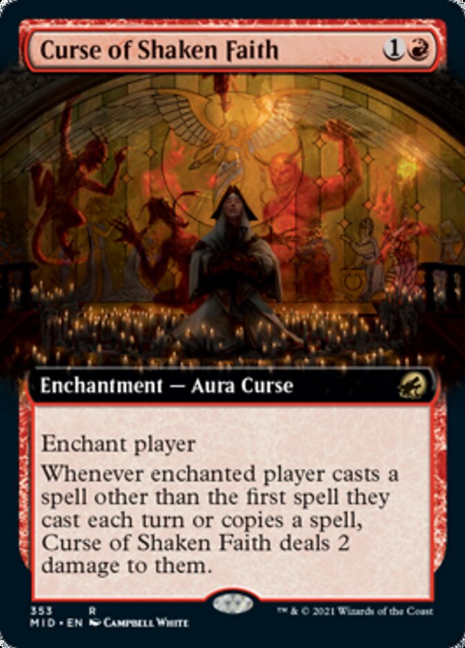 Curse of Shaken Faith (Extended) [Innistrad: Midnight Hunt] | Webway Games