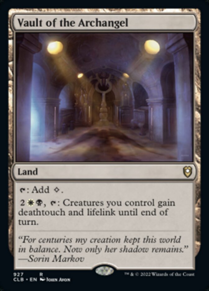 Vault of the Archangel [Commander Legends: Battle for Baldur's Gate] | Webway Games