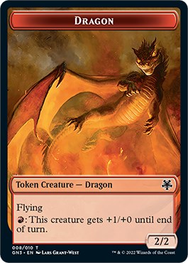 Dragon // Elf Warrior Double-Sided Token [Game Night: Free-for-All Tokens] | Webway Games