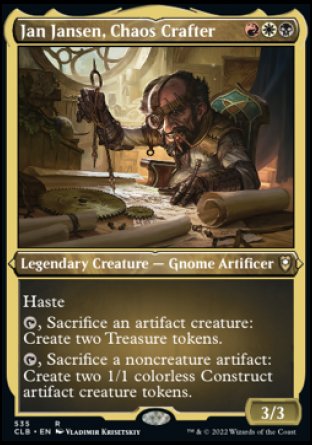 Jan Jansen, Chaos Crafter (Foil Etched) [Commander Legends: Battle for Baldur's Gate] | Webway Games