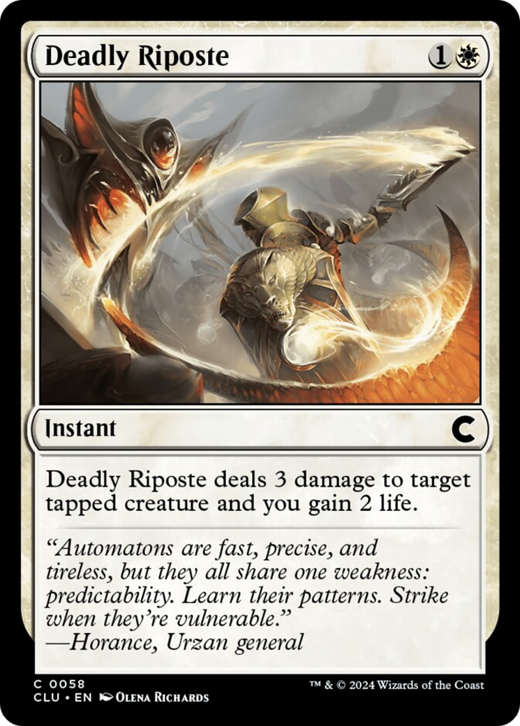 Deadly Riposte [Ravnica: Clue Edition] | Webway Games