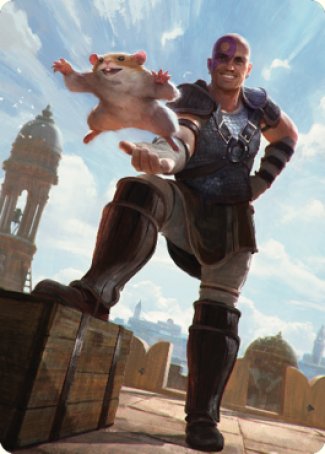 Minsc & Boo, Timeless Heroes Art Card (72) [Commander Legends: Battle for Baldur's Gate Art Series] | Webway Games