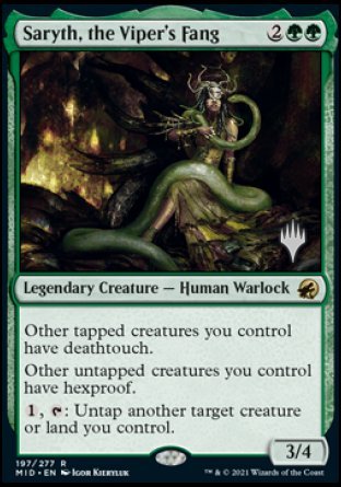 Saryth, the Viper's Fang (Promo Pack) [Innistrad: Midnight Hunt Promos] | Webway Games