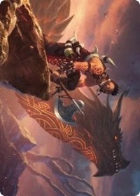 Dragonkin Berserker Art Card [Kaldheim: Art Series] | Webway Games