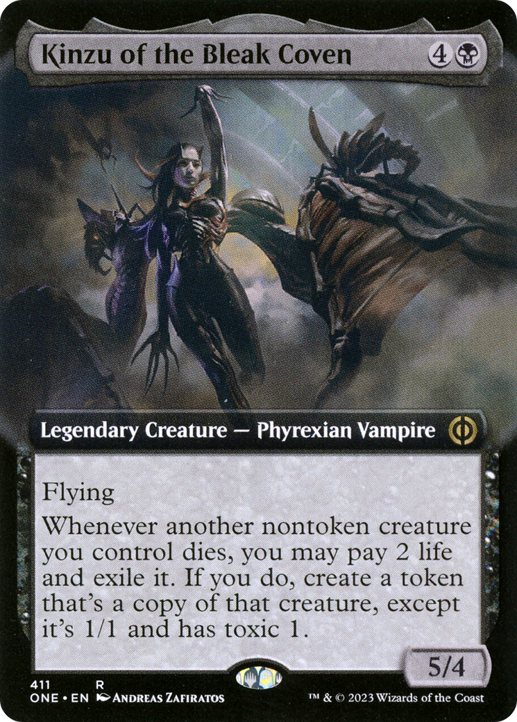 Kinzu of the Bleak Coven (Extended Art) [Phyrexia: All Will Be One] | Webway Games