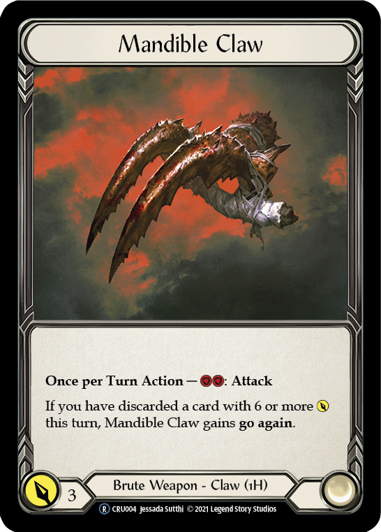 Mandible Claw [CRU004] Unlimited Normal | Webway Games