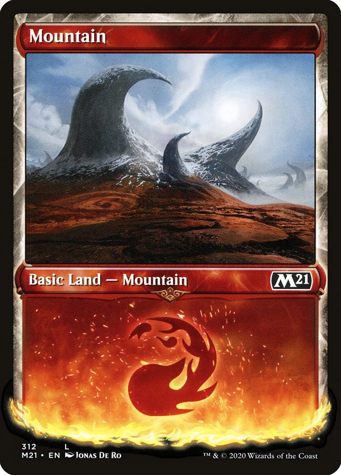 Mountain (#312) (Showcase) [Core Set 2021] | Webway Games