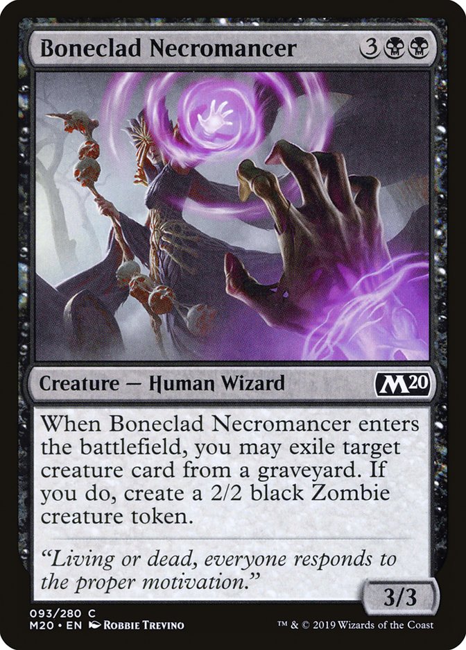 Boneclad Necromancer [Core Set 2020] | Webway Games