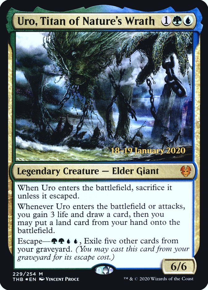 Uro, Titan of Nature's Wrath [Theros Beyond Death Prerelease Promos] | Webway Games