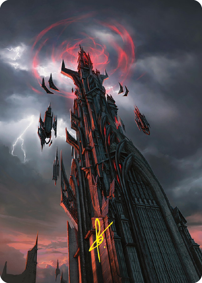 Barad-dur Art Card (Gold-Stamped Signature) [The Lord of the Rings: Tales of Middle-earth Art Series] | Webway Games
