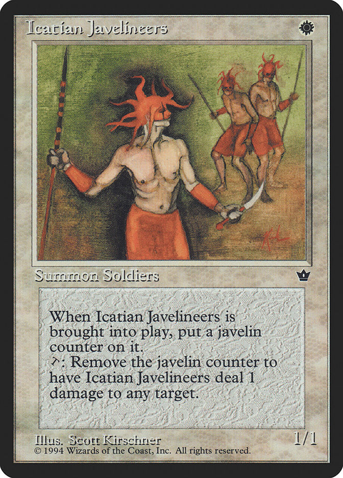 Icatian Javelineers (Scott Kirschner) [Fallen Empires] | Webway Games