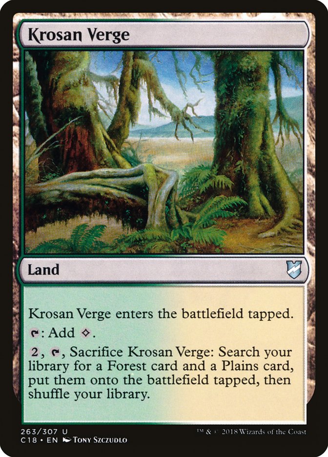 Krosan Verge [Commander 2018] | Webway Games