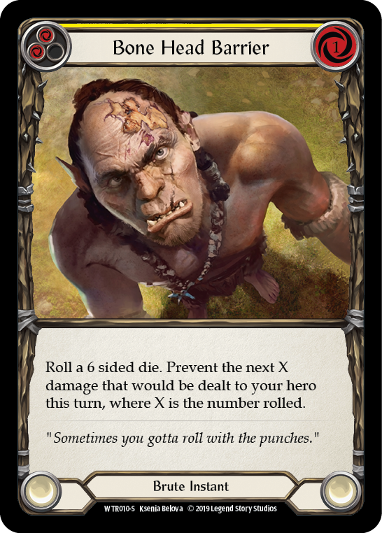 Bone Head Barrier [WTR010-S] Alpha Print Normal | Webway Games