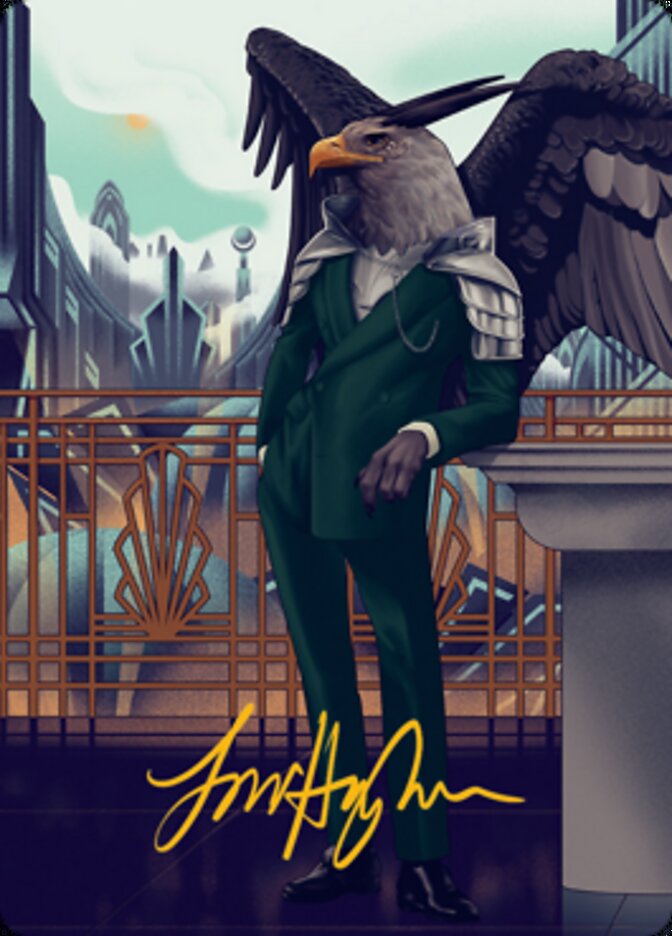 Falco Spara, Pactweaver 2 Art Card (Gold-Stamped Signature) [Streets of New Capenna Art Series] | Webway Games
