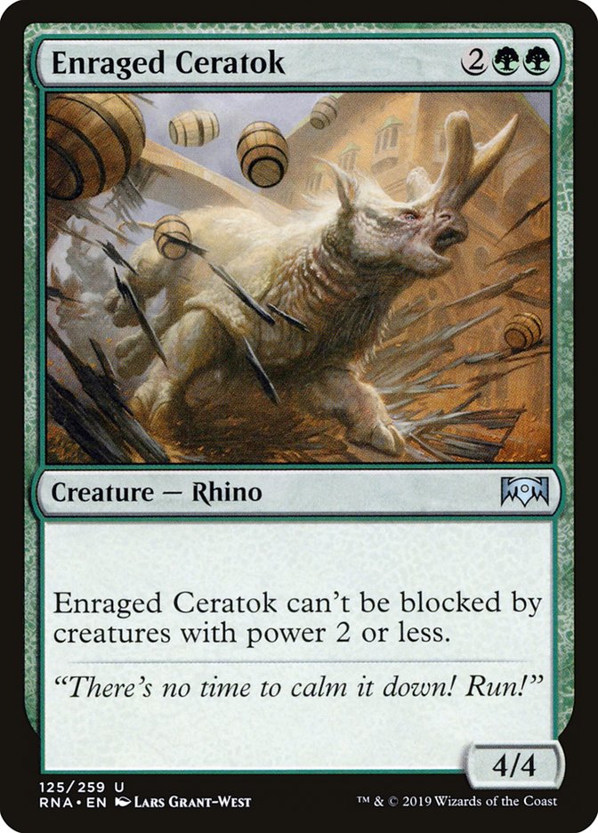 Enraged Ceratok [Ravnica Allegiance] | Webway Games