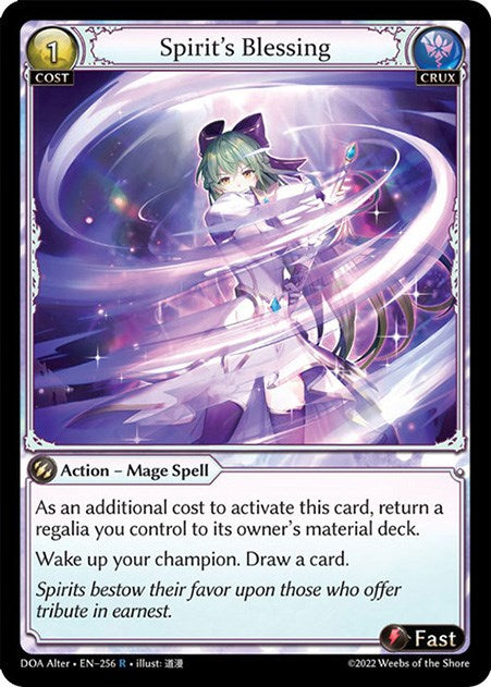 Spirit's Blessing (256) [Dawn of Ashes: Alter Edition] | Webway Games