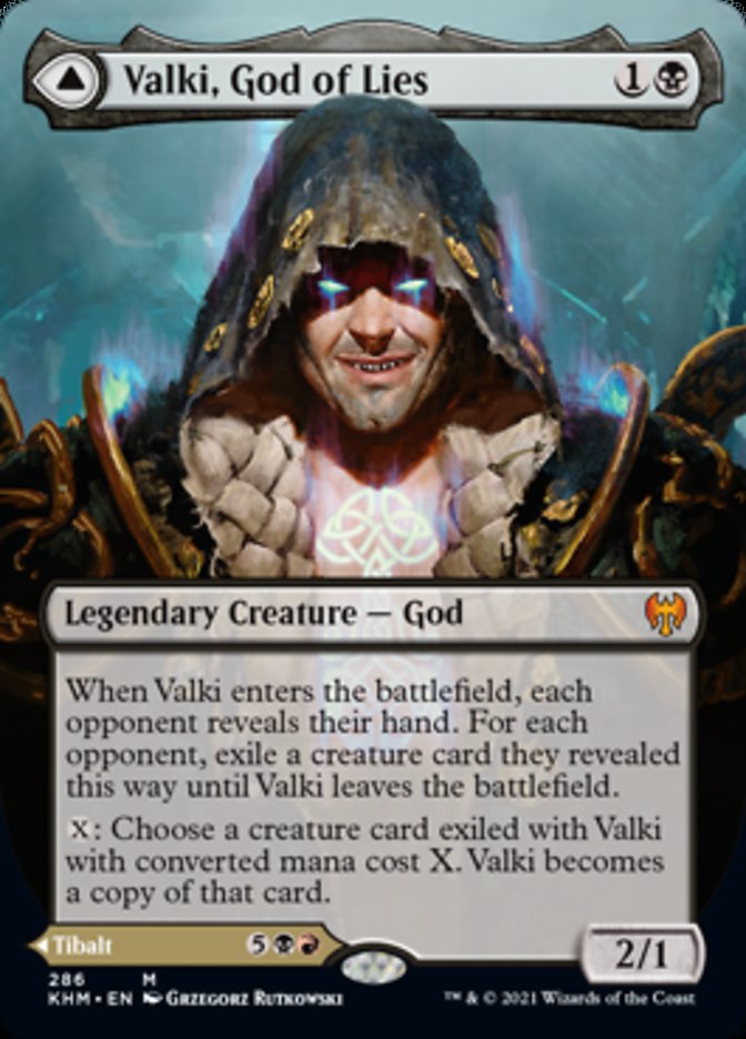 Valki, God of Lies // Tibalt, Cosmic Impostor (Borderless) [Kaldheim] | Webway Games